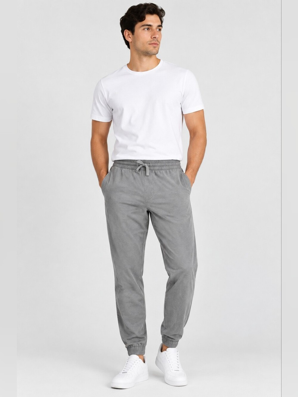 UNIQLO Men's L/G Ultra DRY-EX Jogger Pants - Gray Athleisure Lightweight
